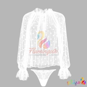 لباس خواب توری کاور مایو و کاور لباس زیر p1005